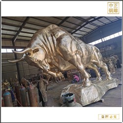 廣場(chǎng)大型開(kāi)荒牛雕塑